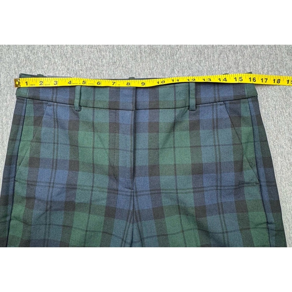 J Crew Kallie Pant Plaid Kallie Pant Blackwatch Tartan Sz 10 Fit 32x28 Office - Picture 11 of 16